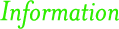 インフォメーション